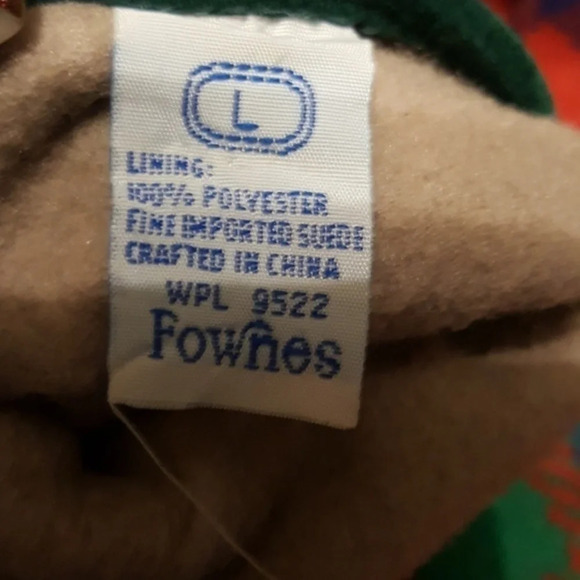 Fownes forest green suede gloves L‎ - Picture 4 of 5